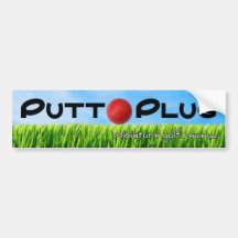 Putt Plug bumper sticker