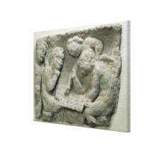 Putti playing latronculi gallery wrapped canvas