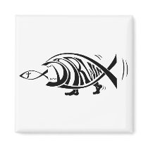 Putting the Win in Darwin (by sethness@deviantart) Fridge Magnet