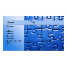 puzzle business card templates