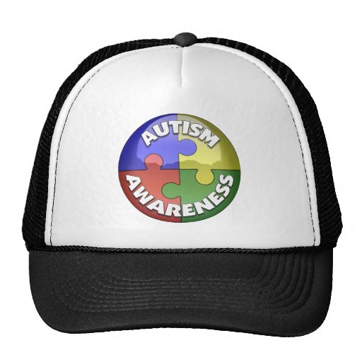Puzzle Lens 4 colour puzzle piece pinwheel Hat