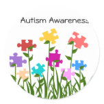 Puzzle pieces garden stickers