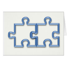 Puzzle Pieces Greeting Card