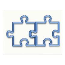 Puzzle Pieces Postcard