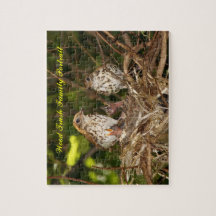 Puzzle, Wood Trush, Family Portrait