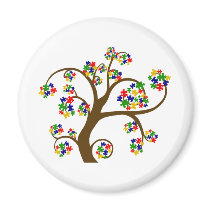 Puzzled Tree of Life Refrigerator Magnets