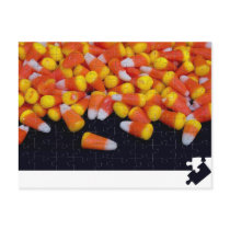 Puzzling Candy Corn Postcard
