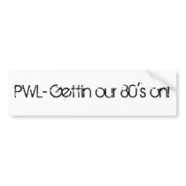 PWL Bumper Sticker
