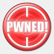 PWNED! Button Stickers