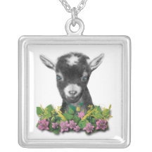 Pygora Goat Floral Necklace