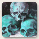Pyramid of Skulls Beverage Coasters