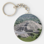 Pyramid of the Moon, Teotihuacan, Mexico Keychain