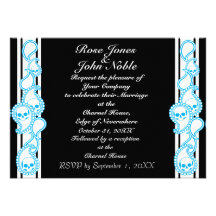 Pyre (Cyan) Wedding Invitation