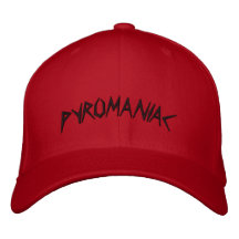 PYROMANIAC EMBROIDERED BASEBALL CAP