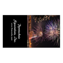 Pyrotechnic Specialists Business Card Templates