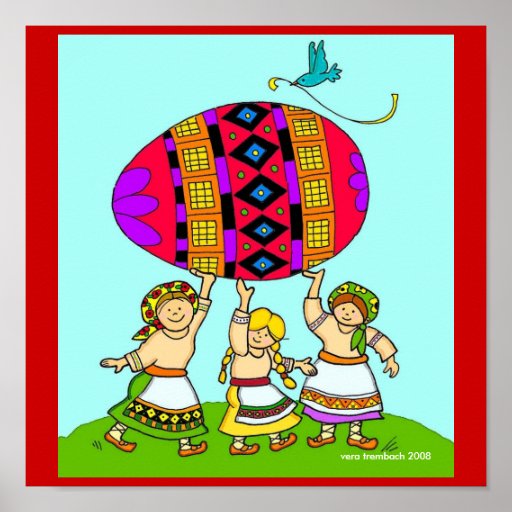 Pysanka Girls Vera Trembach Teacher Resource Posters