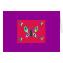 Pysanka Symbol: Butterfly Greeting Card