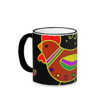 Pysanky Symbols Series: Hen Mugs