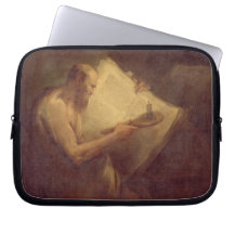 Pythagoras (6th century BC) (oil on canvas) Laptop Sleeves