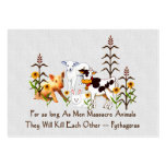 Pythagoras Vegetarian quote Business Card Templates