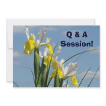 Q&A Sesstion Meetings Events Conference Cards
