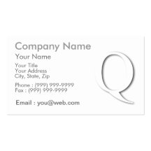 Q ombre cartes de visite professionnelles