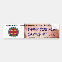 QAS - Thank you for saving my life Bumper Sticker