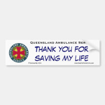 QAS - Thank you for saving my life Bumper Sticker