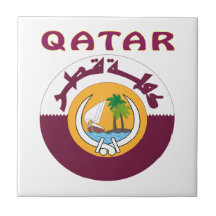 QATAR Coat Of Arms Tiles