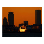 QM2 in Boston Postcard