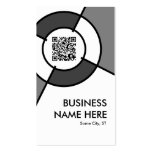 QR code and logo target Business Card