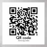 QR code, Technology is here Posters