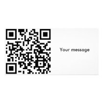qrHowGeeksSay Personalized Photo Card