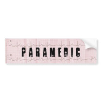 QRS EKG EMS PARAMEDIC BUMPER STICKERS