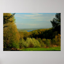 Quabbin Reservoir Back Road Spring View Poster