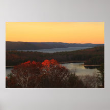 Quabbin Reservoir in Late Autumn Poster