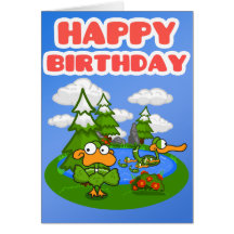 Quacking Time Birthday Card