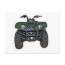 quad bike - atv postcard