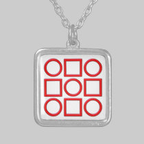 Quadrate Kreise squares circles necklaces