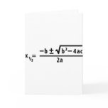 quadratic formula cards