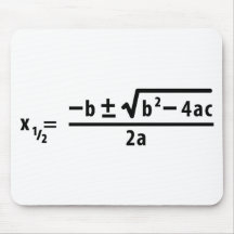 quadratic formula mouse mat