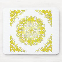 Quadruple Happiness Papercut Mouse Pads