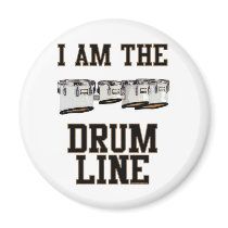 Quads: I Am The Drum Line Fridge Magnets