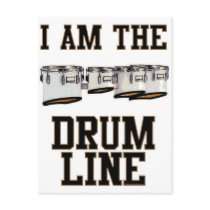 Quads: I Am The Drum Line Postcards