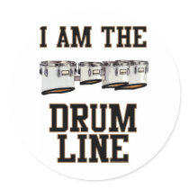 Quads: I Am The Drum Line Sticker