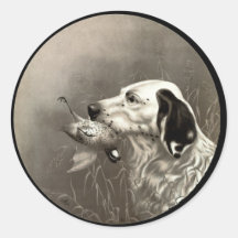 Quail Round Stickers