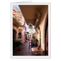 Quaint Side Street Greeting Cards
