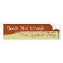 Quaker Bumper Sticker