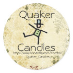 Quaker candle Labels stickers