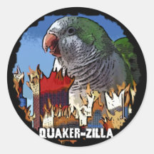 QuakerZilla Sticker